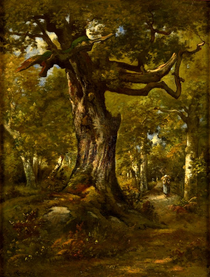 Léon Richet Reisigsammlerin