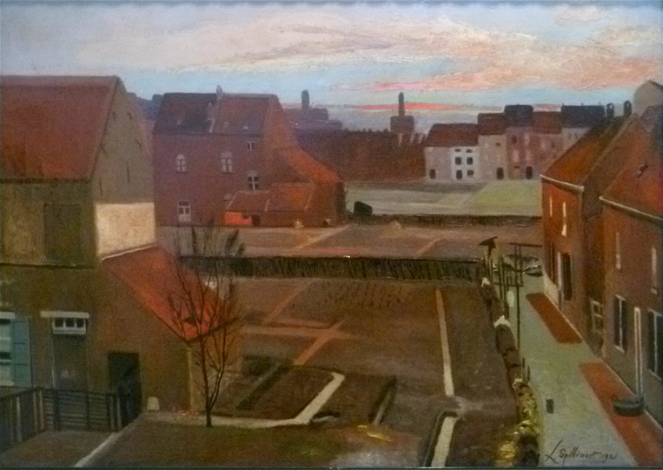 Léon Spilliaert 1921 - Moestuinen in de stad