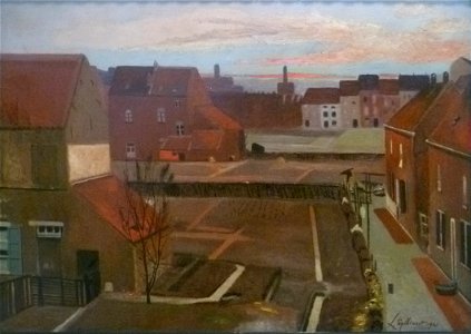 Léon Spilliaert 1921 - Moestuinen in de stad