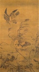Lü Ji Egret, Eagle, and the falling Lotus Flowers. 190x105,2cm. Palace Museum Beijing