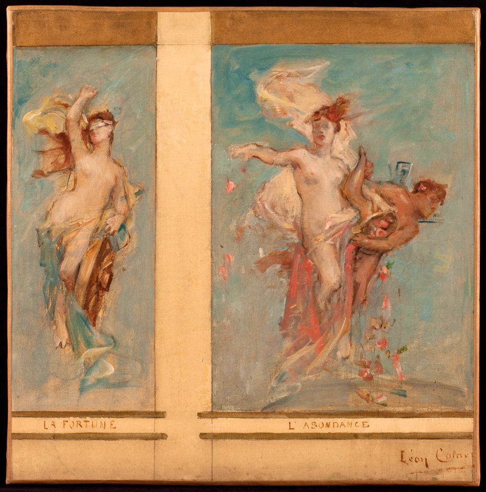 Léon-François Comerre - Esquisse pour la salle des fêtes de la mairie du 4ème , La Fortune et l'Abondance - PPP3930 - Musée des Beaux-Arts de la ville de Paris
