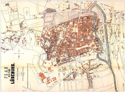 Lüneburg Plan 1889 genordet