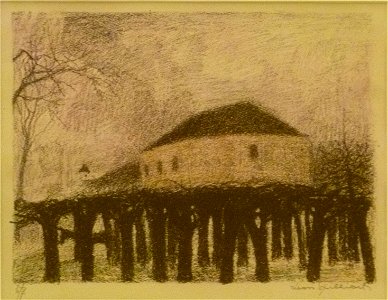 Léon Spilliaert (1919) - Het huis achter de boomgaard