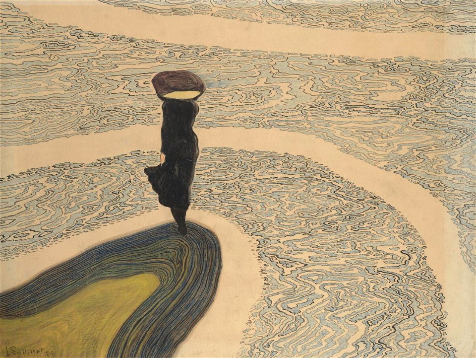 Léon Spilliaert, Woman at the Shoreline , 1910. Privécollectie