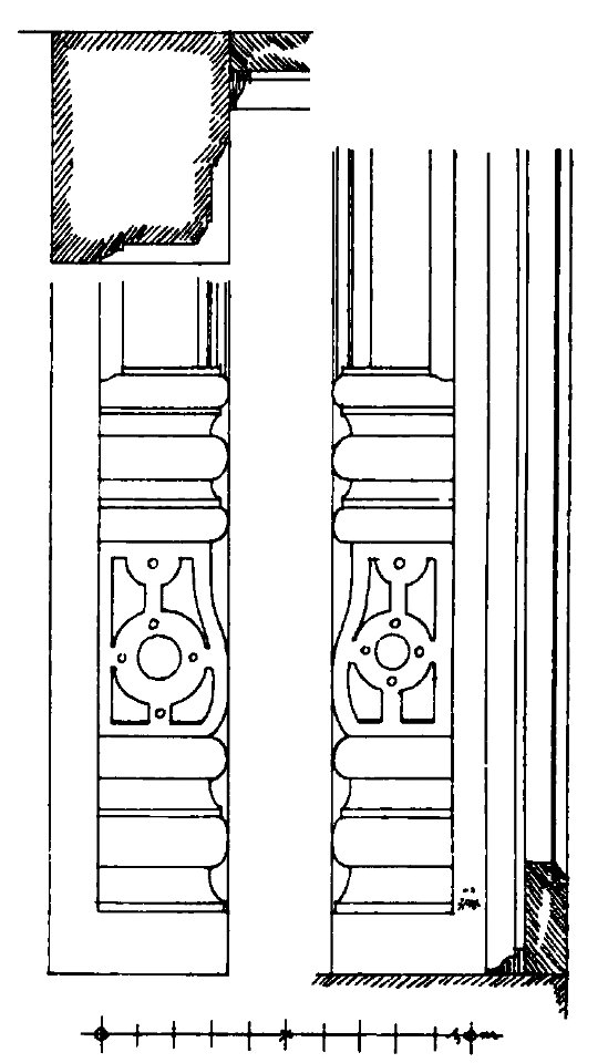 Lüneburg 172 Grapengießerstraße 45 Fensterpfosten