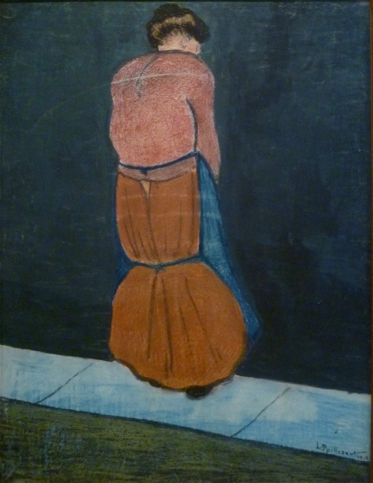 Léon Spilliaert (1910) - Vissersvrouw met oranje rok