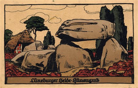 Lüneburg, Niedersachsen - Lüneburger Heide - Hünengrab (Zeno Ansichtskarten)