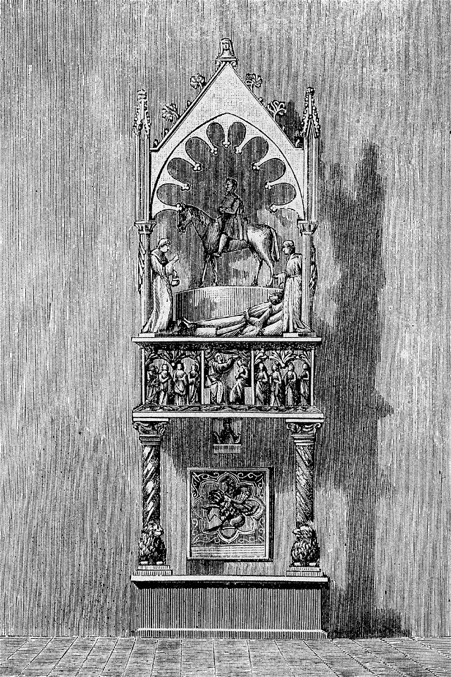 L’Aquila – Monumento Camponeschi in San Giuseppe (xilografia)