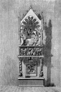 L’Aquila – Monumento Camponeschi in San Giuseppe (xilografia)