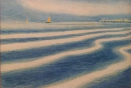 Léon Spilliaert (1909) - Blauwe marine en staketsel