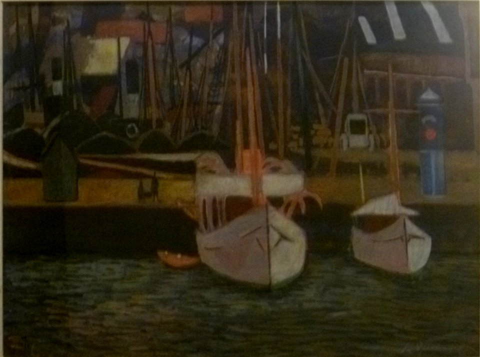 Léon Spilliaert 1924 - Tweede handelsdok met plezierboten
