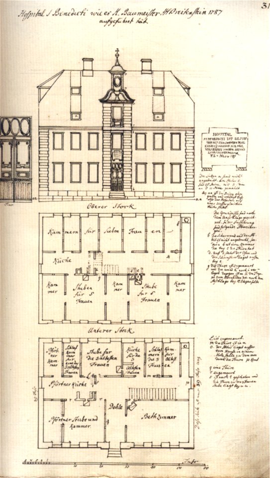 Lüneburg Hospital St Benedikt 18 Jh