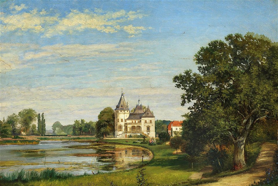 Herregården Pederstrup på Lolland , 1863