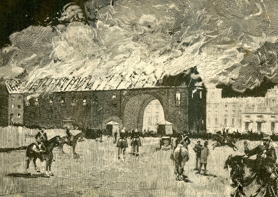 L’incendio della Reale armeria di Madrid