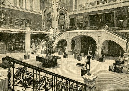 L’esposizione di Parigi. Il vestibolo del Palazzo delle Belle Arti