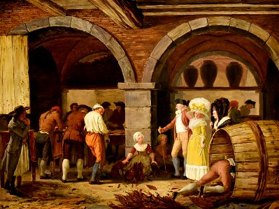 Léonard Defrance (1735-1805) Bezoek aan de tabakmanufactuur - La Boverie Luik 23-08-2018. Free illustration for personal and commercial use.