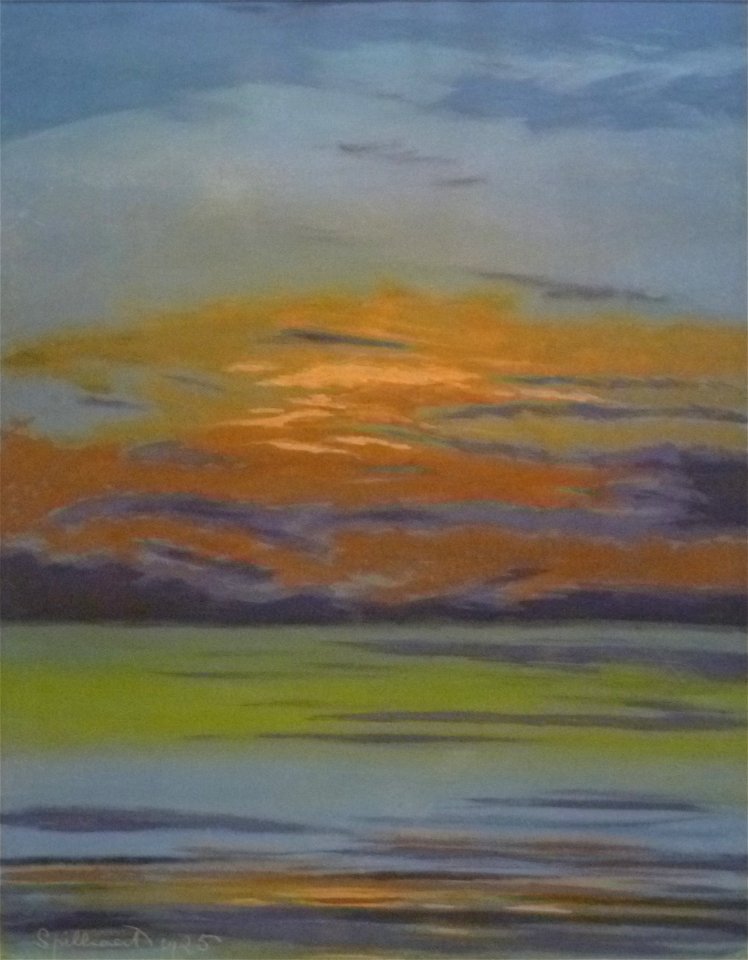 Léon Spilliaert (1925) - Marine, wolken bij zonsondergang