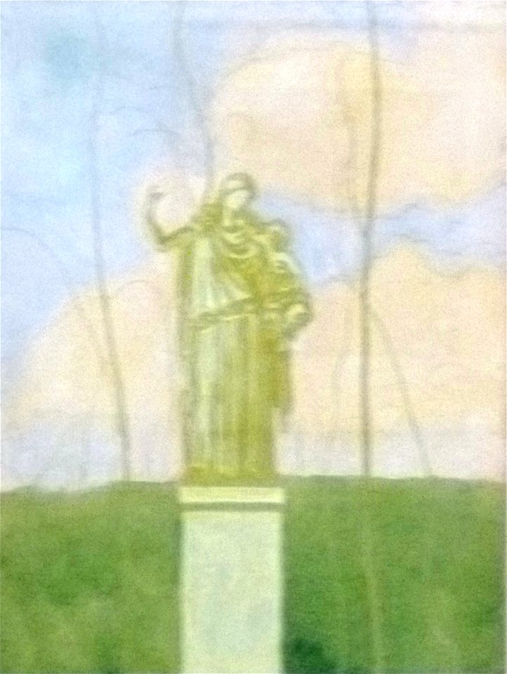 Léon Spilliaert 1915 - Het beeld in het park