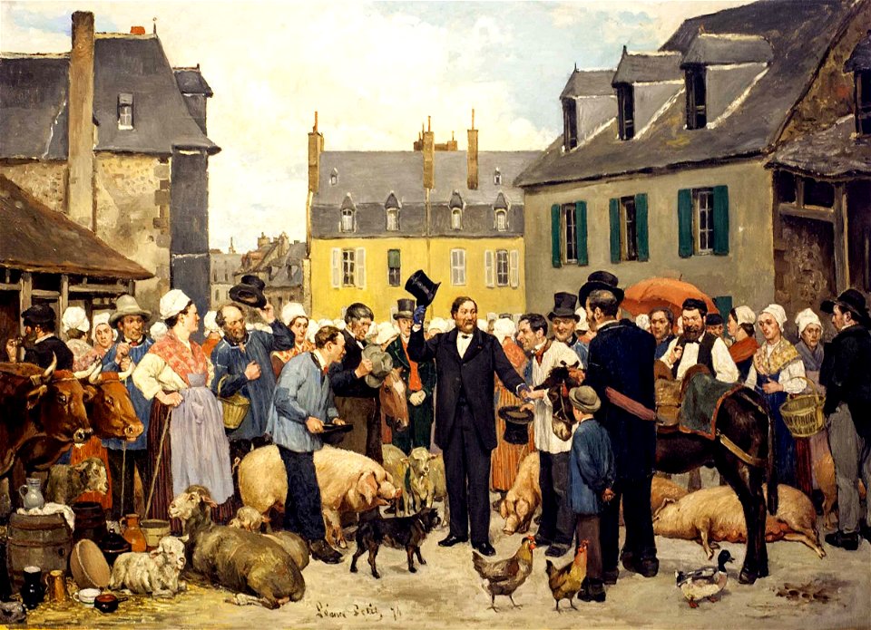 Léonce Petit Der Besuch des Präfekten 1874