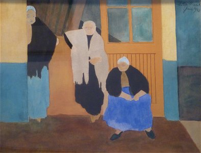 Léon Spilliaert (1921, juni) - Drie oude vissersvrouwtjes