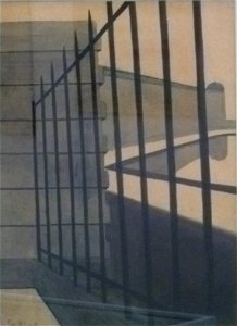 Léon Spilliaert 1909 - Het hekken van het Royal Palace Hotel