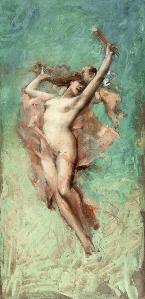 Léon-François Comerre - Esquisse pour la mairie du 4ème arrondissement , Le jour - PDUT1436 - Musée des Beaux-Arts de la ville de Paris