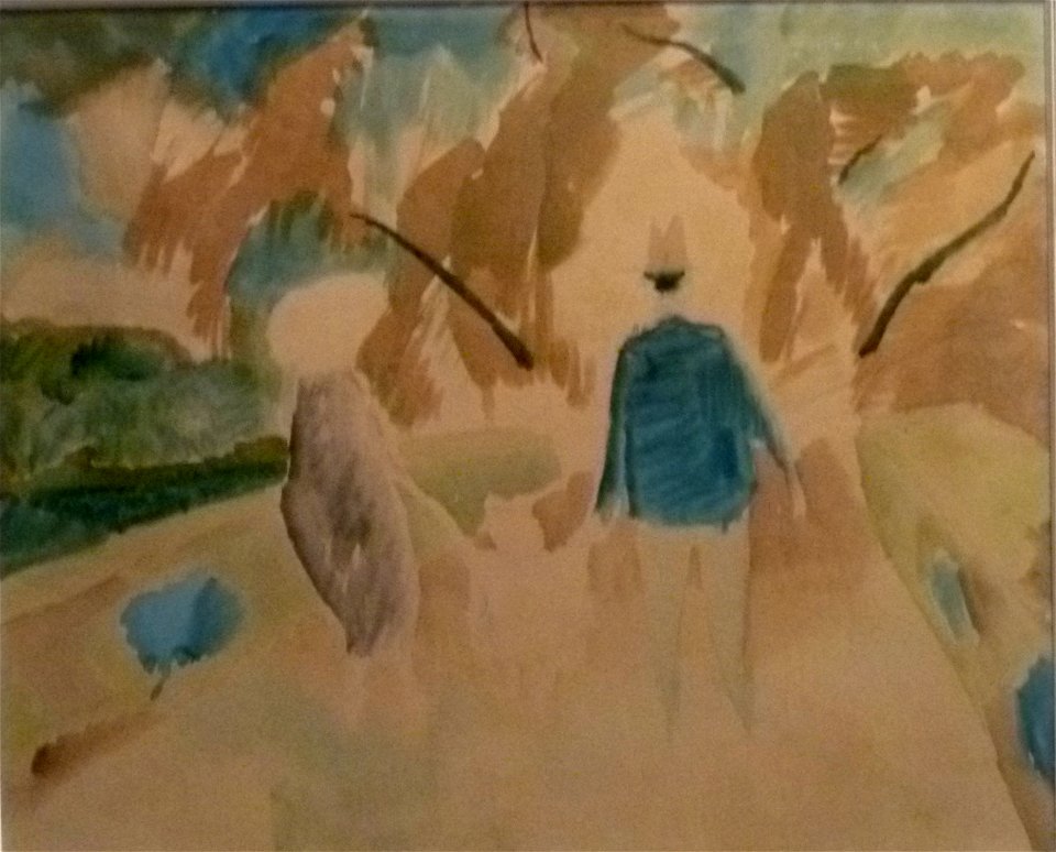 Léon Spilliaert 1920 - De wandeling (Rachel, Madeleine, Léon Spilliaert)