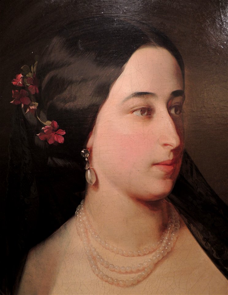 M.A.Gartung by I.Makarov (1860, Leo Tolstoy's museum) detail 01