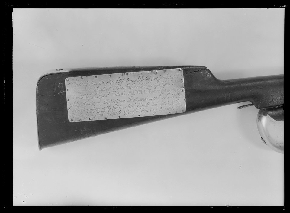 Löskolv till studsarpistol m, 1808 system Helvig - Livrustkammaren - 79003