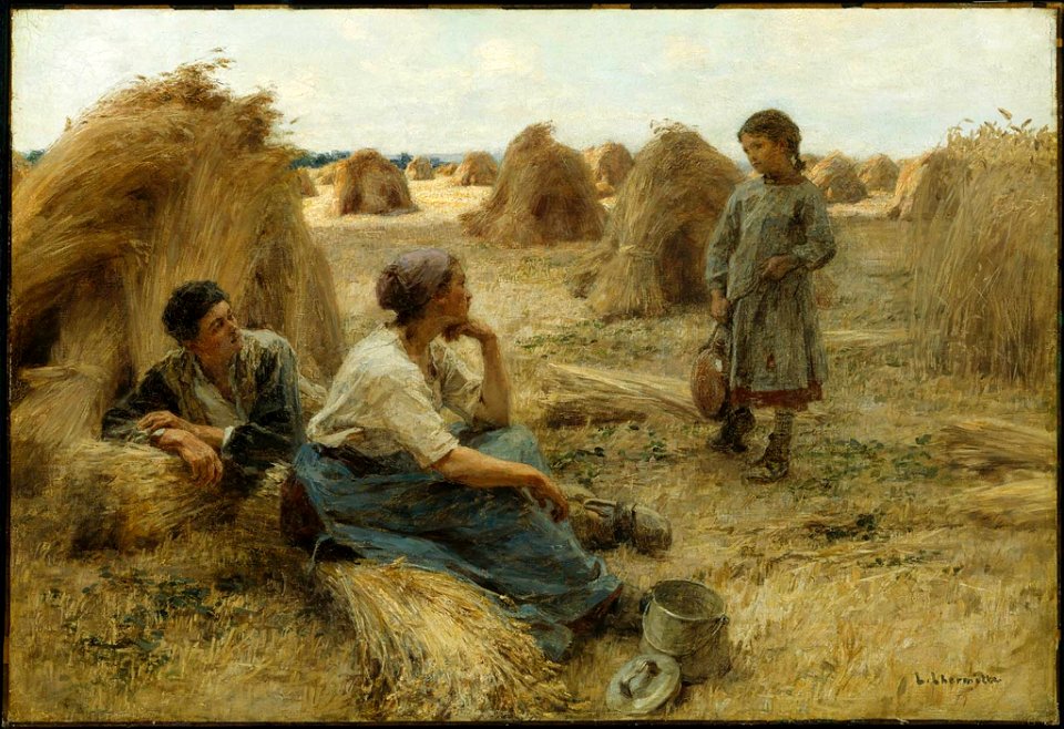 Léon-Augustin Lhermitte - Wheatfield (Noonday Rest) - 44.38 - Museum of Fine Arts
