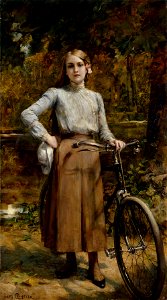 Léon-François Comerre - Bicyclette au Vésinet - PPP4953 - Musée des Beaux-Arts de la ville de Paris