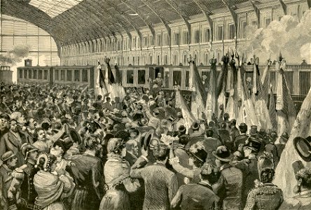 L’arrivo del re alla stazione centrale di Milano
