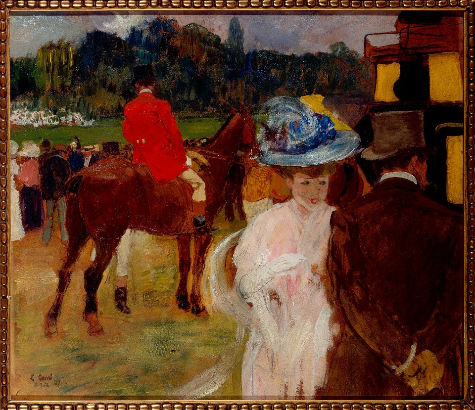 Léon-Georges Carré - Aux courses d'Auteuil (les Draggs) - P981 - Musée Carnavalet
