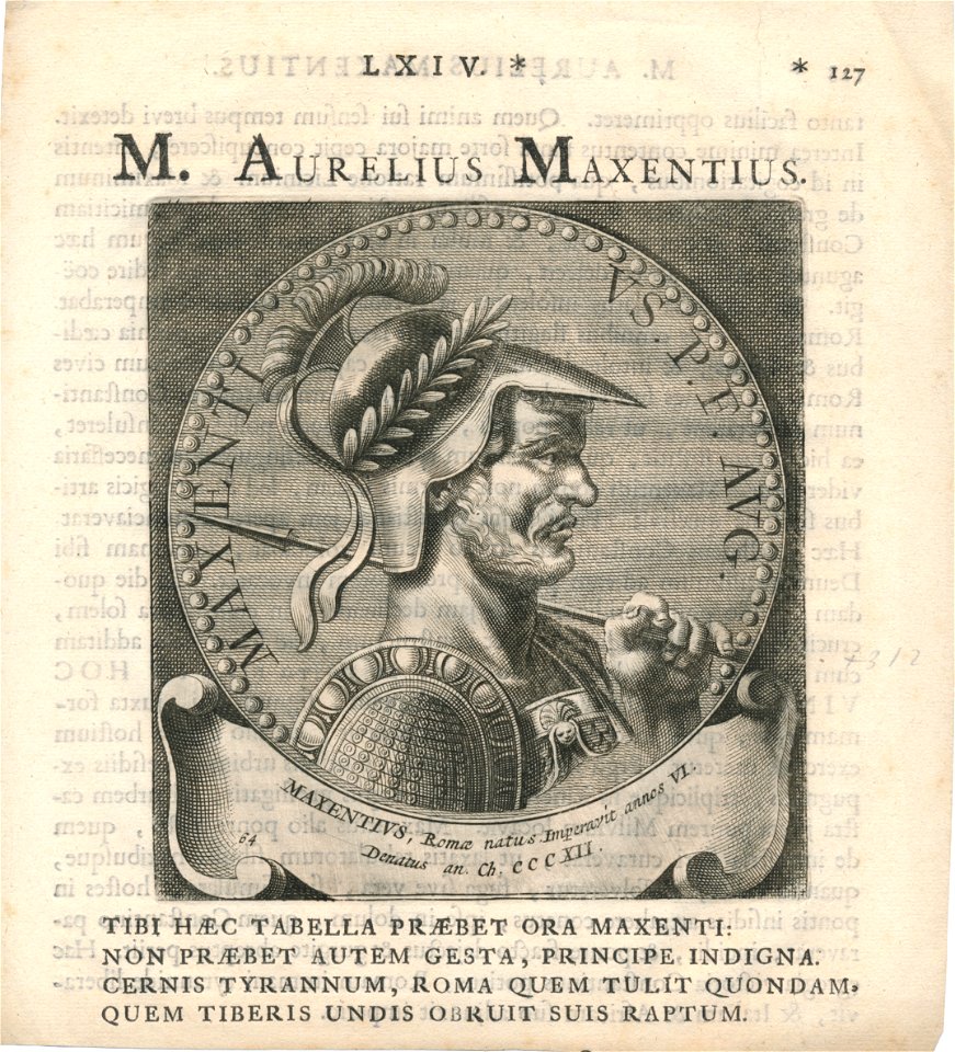 M. Aurelius Maxentius Erfgoedcentrum Rozet 300 191 d 6 C 27