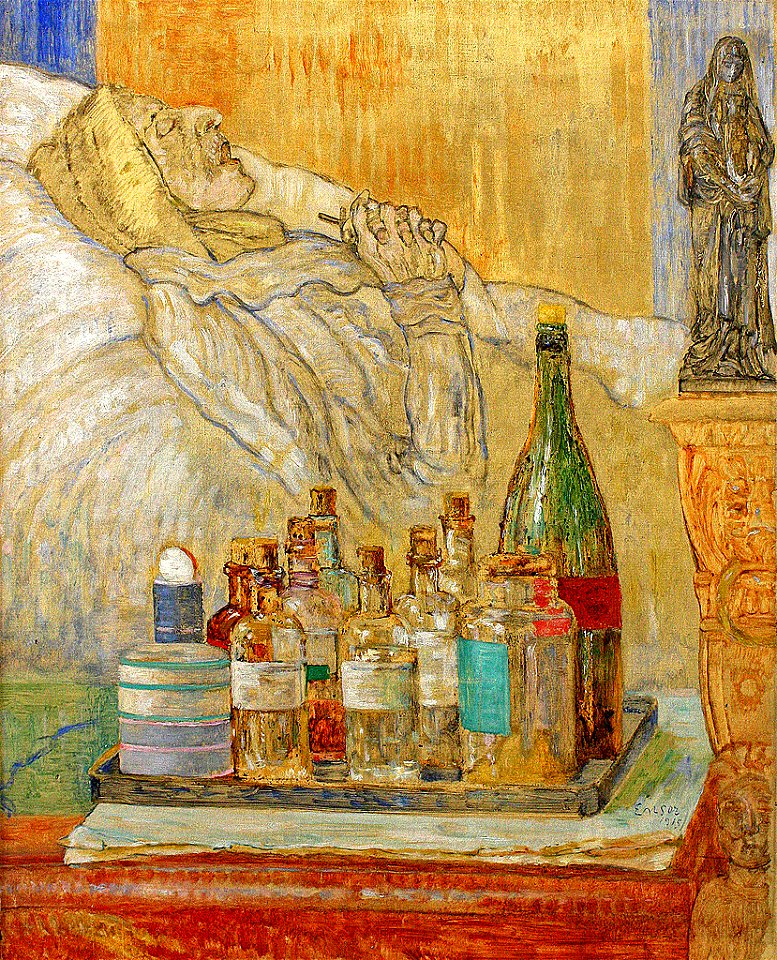 Ma mère morte, 1915, oil on canvas, 75 x 60 cm, Kunstmuseum aan Zee, Ostend