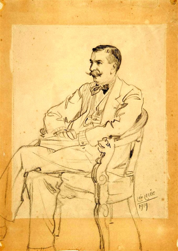 Léopold Lelée - Paul Berthelot assis (1919)