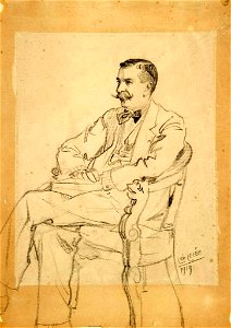Léopold Lelée - Paul Berthelot assis (1919)