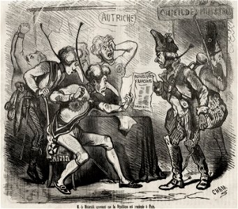 M. de Metternich apprenant que la République est proclamée à Paris