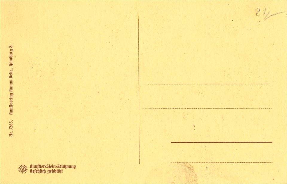 Lüneburg, Niedersachsen - Dorfstraße (2) (back) (Zeno Ansichtskarten)