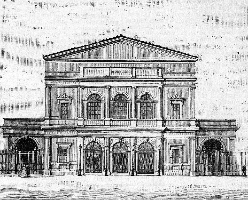 L’Aquila – Teatro Comunale (xilografia)