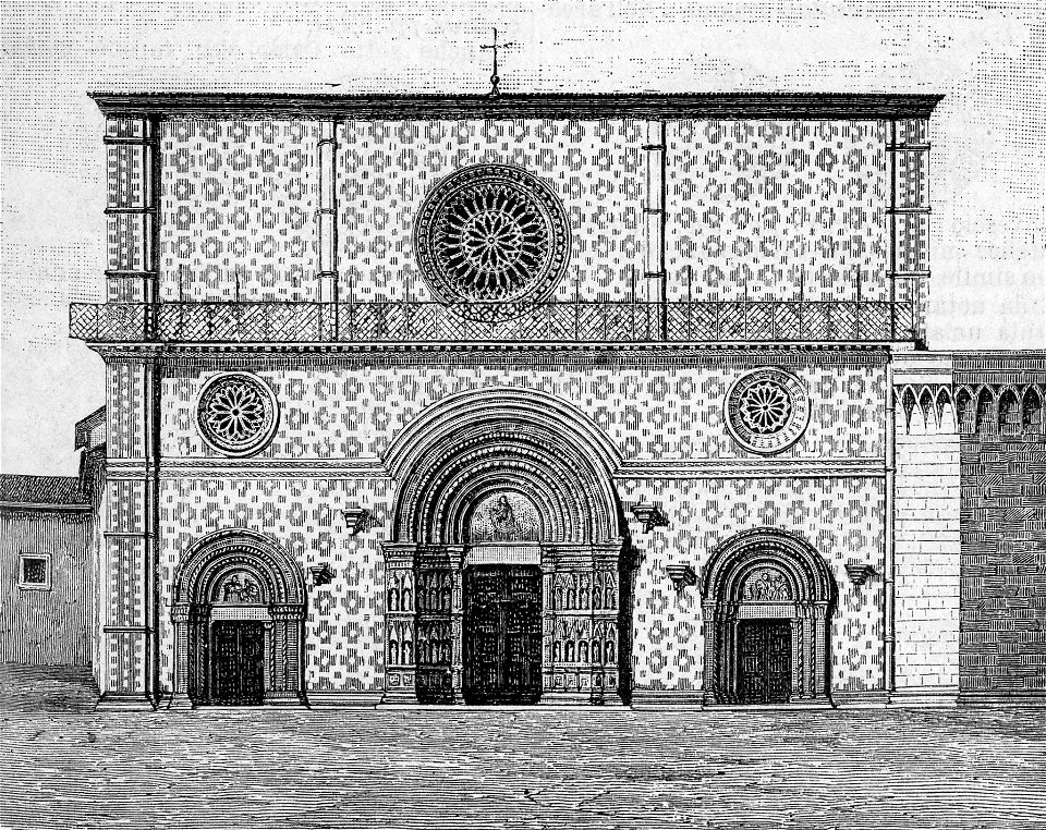 L’Aquila – Santa Maria di Collemaggio (xilografia)