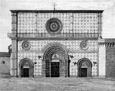 L’Aquila – Santa Maria di Collemaggio (xilografia)