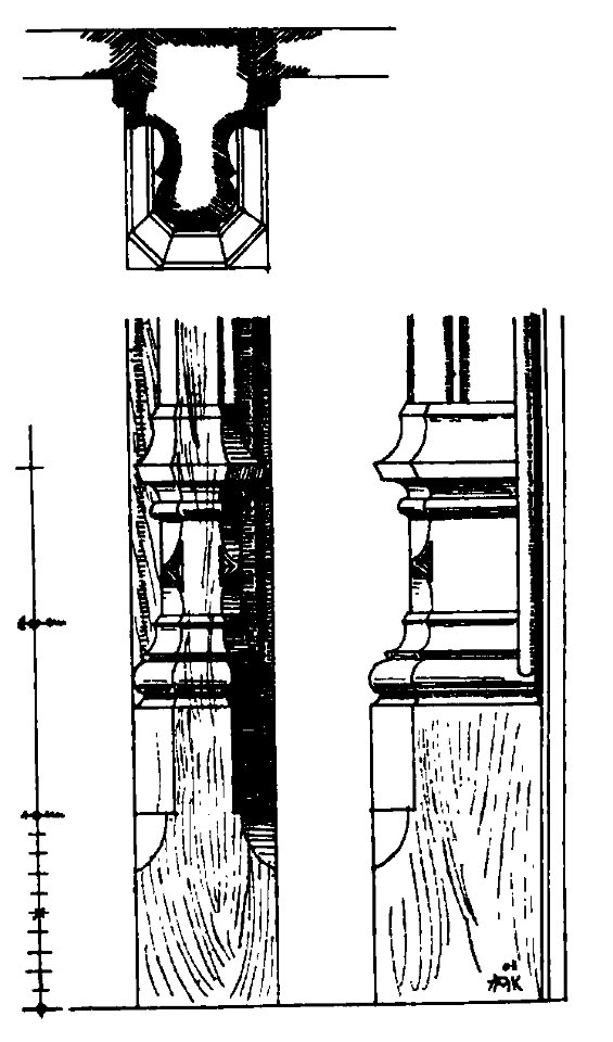 Lüneburg 149 Am Berge 37 Fensterpfosten