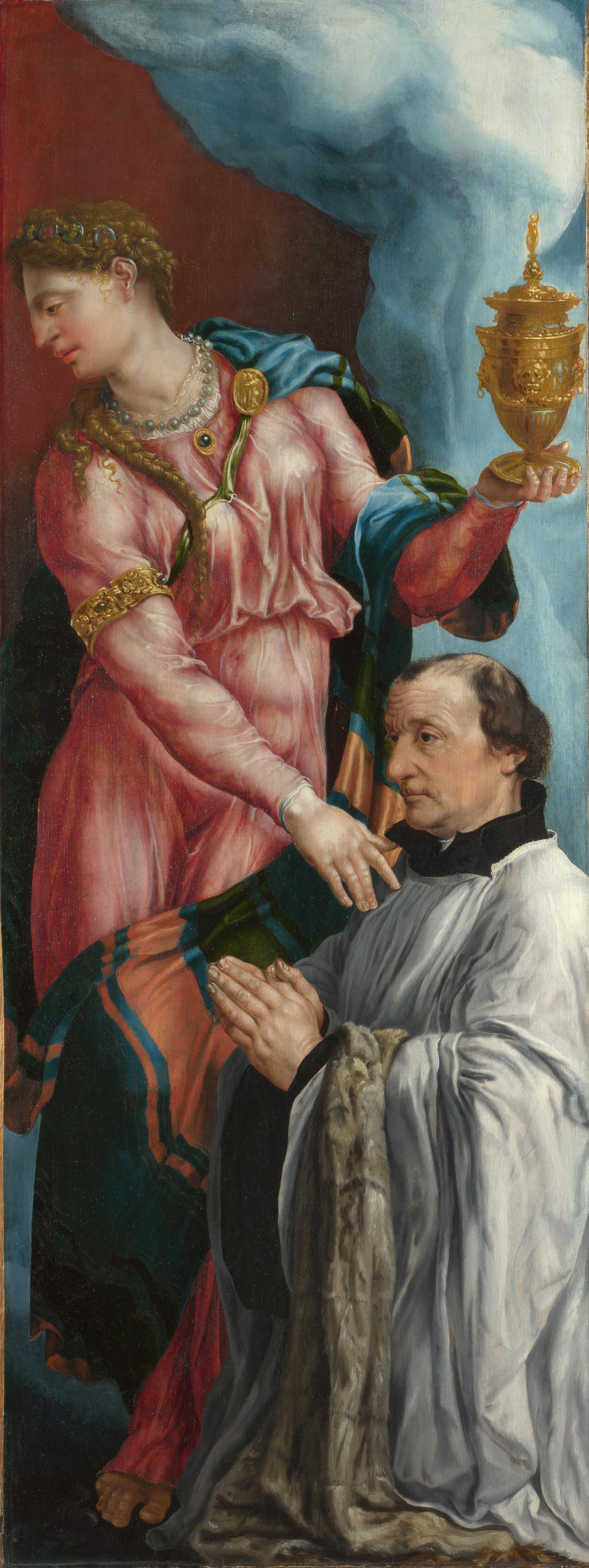 Maarten van Heemskerck - Maria Magdalena met stichter - NG6508.2 - National Gallery