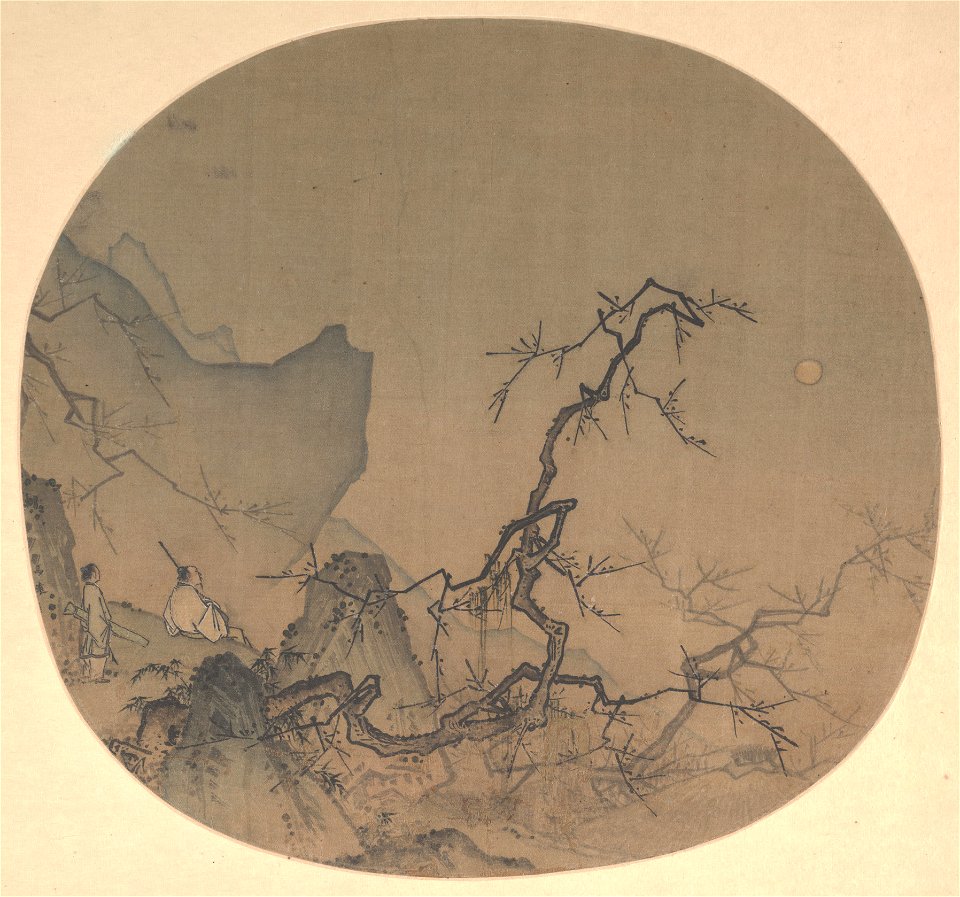Ma Yuan - Viewing plum blossoms by moonlight - 1986.493.2 - Metropolitan Museum of Art