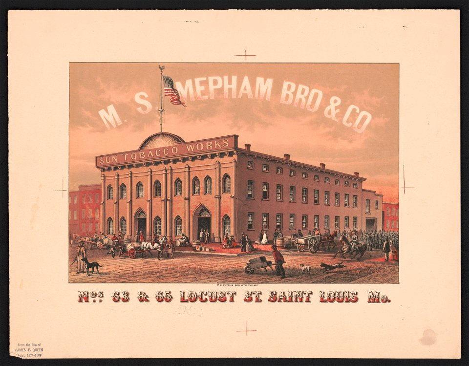 M.S. Mepham Bro & Co nos. 63 & 65 Locust St. Saint Louis Mo. - P.S. Duval & Son Lith. Philada. LCCN2014648389