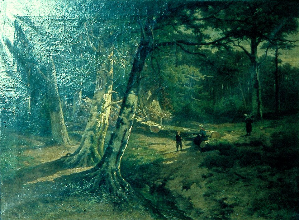 M. Heijl - Houthakkers bij Wolfheze - R4231 - Instituut Collectie Nederland