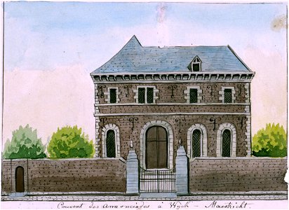 Maastricht, deel Annunciatenklooster (Ph v Gulpen, 1850)
