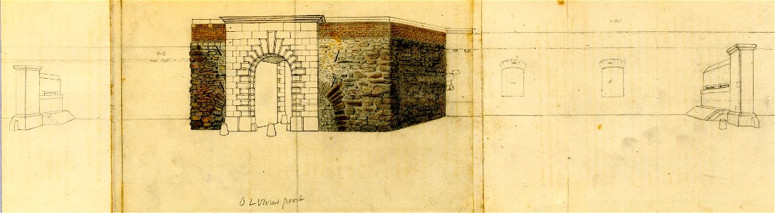 Maastricht, OLV-poort (J Brabant, ca 1860)