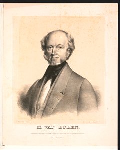 M. Van Buren - from an original drawing by D. Dickinson ; D. Dickinson, lithd. No. 86, Chesnut St., Phila. LCCN91482362